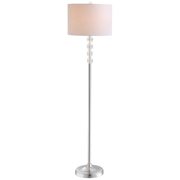 Aubrey 59.5" Crystal / Metal LED Floor Lamp - JONATHAN Y